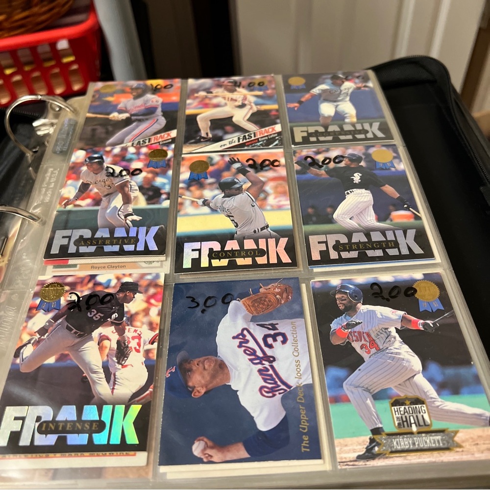 Day Runner Planner with Baseball and NASCAR Cards Collections